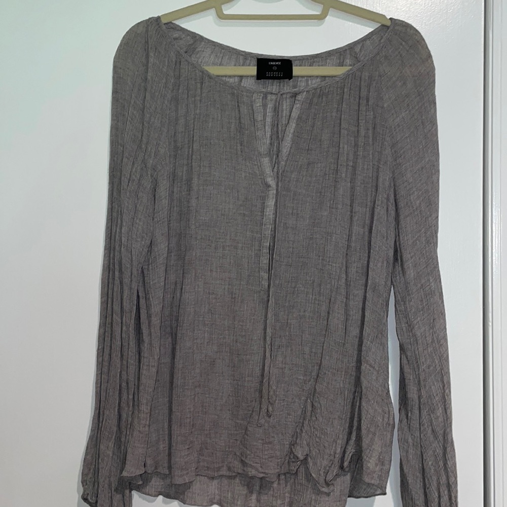L’agence x Barney’s New York gray blouse size 4